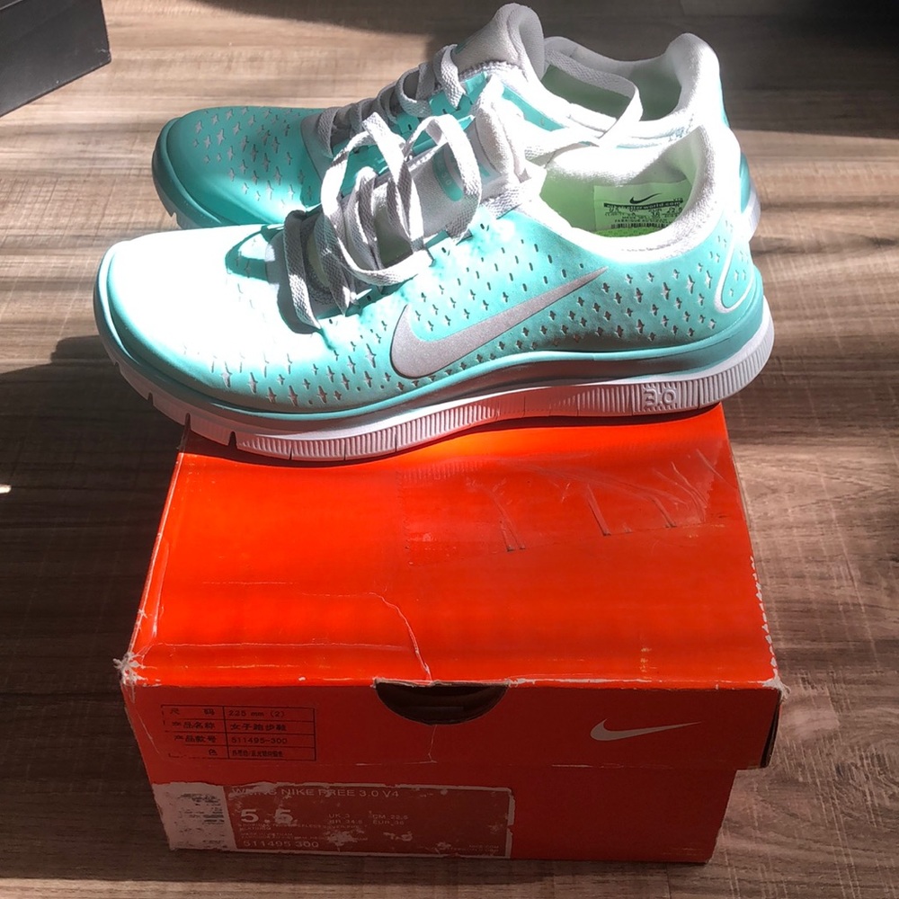 Nike Free Run 3.0 V4 Tiffany Blue Tropical Twist